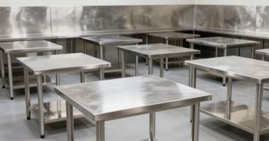top stainless steel prep tables