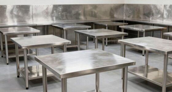 top stainless steel prep tables