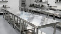 top stainless steel prep tables