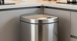 top stainless steel sensor trash cans