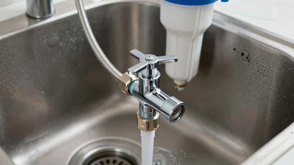 turn off water drain system