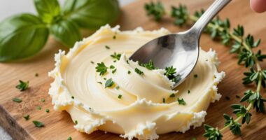 blend herbs into butter