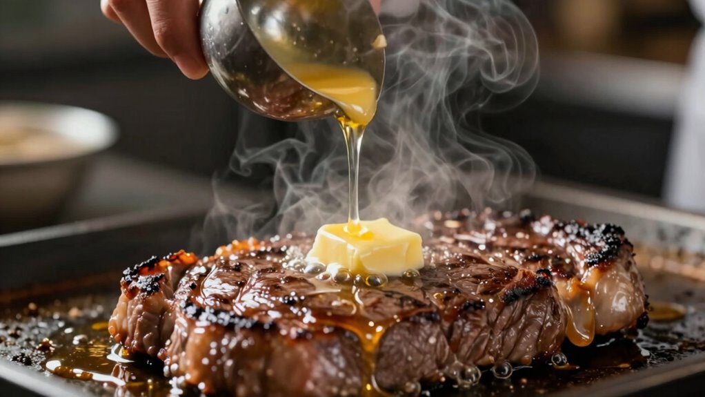 butter basting enhances flavor