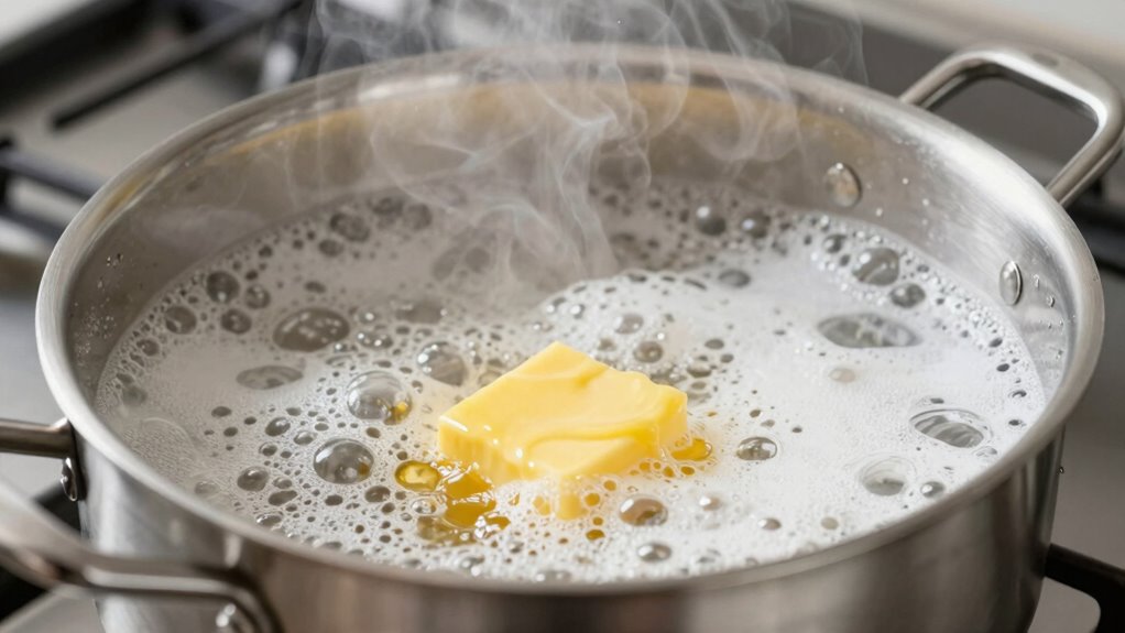 butter may temporarily reduce foam