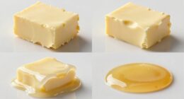 butter melting at varying temperatures