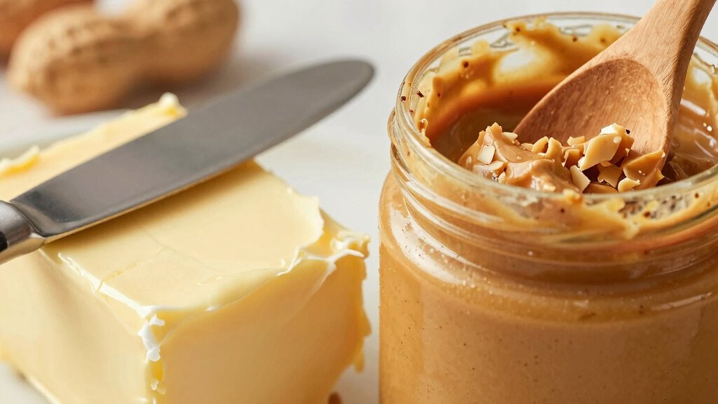 butter vs peanut butter nutritional comparison