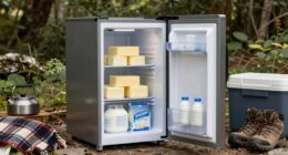 camping fridge preserves dairy