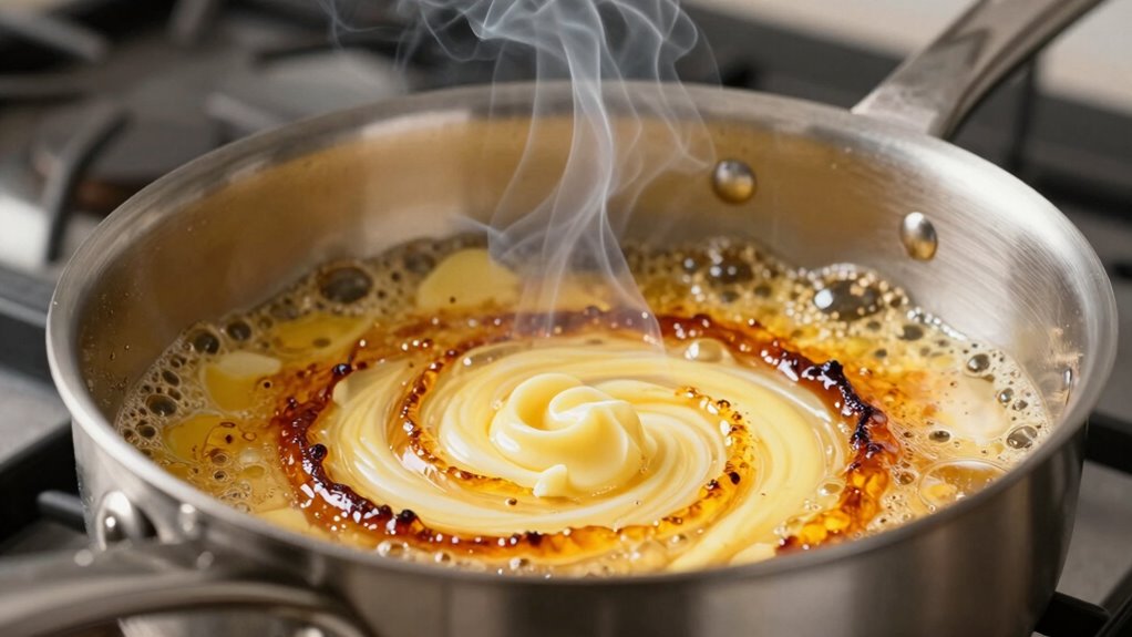 control heat for perfect brown butter