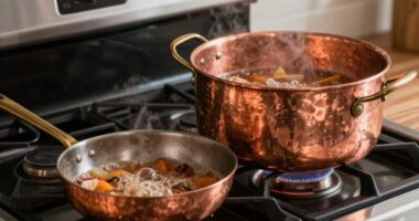 copper heats quickly