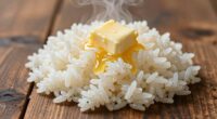 finish with butter rice