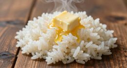 finish with butter rice