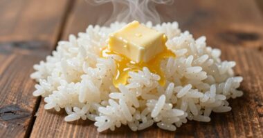 finish with butter rice