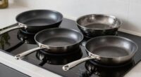 flat pans work well
