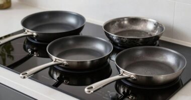 flat pans work well