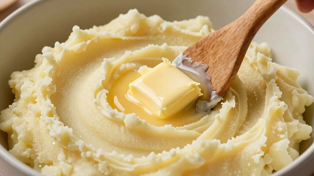 fold gently for creamy mash