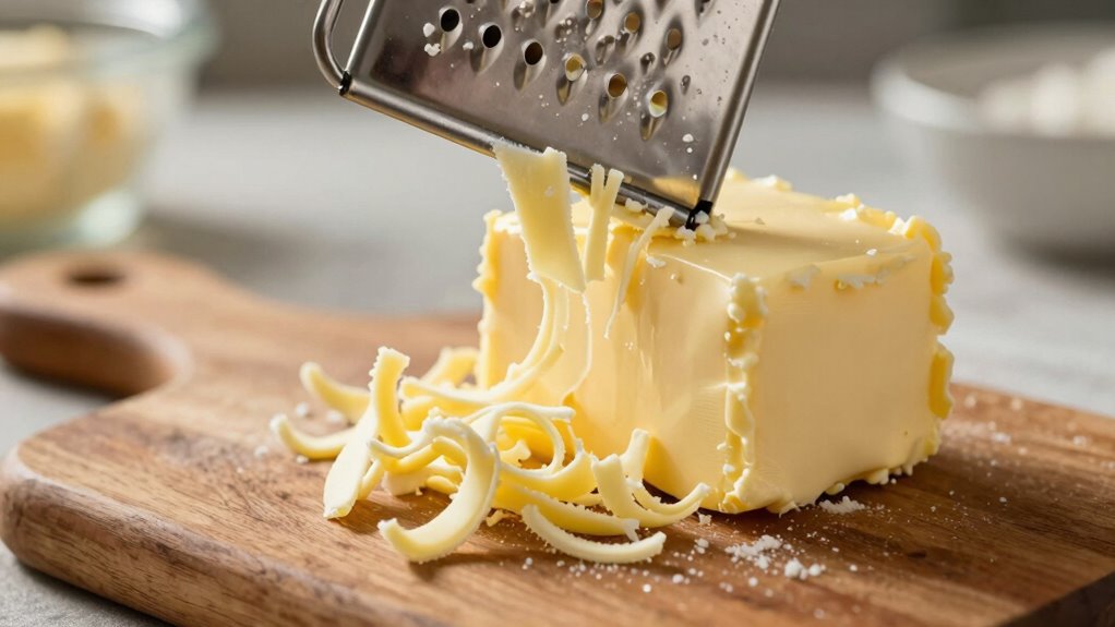 grate frozen butter easily