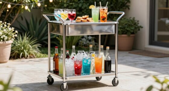 holiday patio cooler carts
