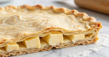 layered butter for flakiness