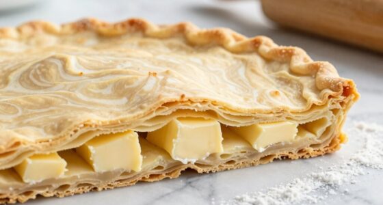 layered butter for flakiness
