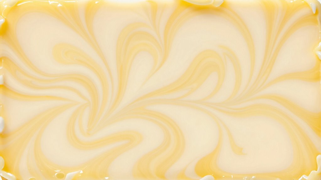 marbled or mottled butter