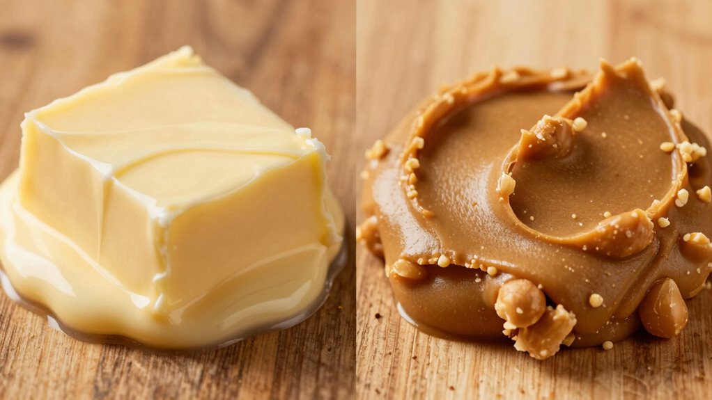 nutritional differences between butters