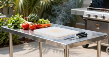outdoor prep tables enhance safety