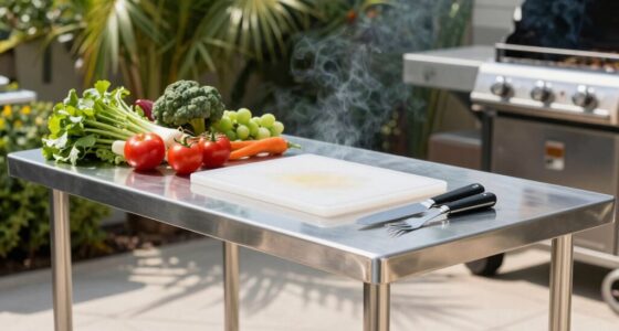 outdoor prep tables enhance safety