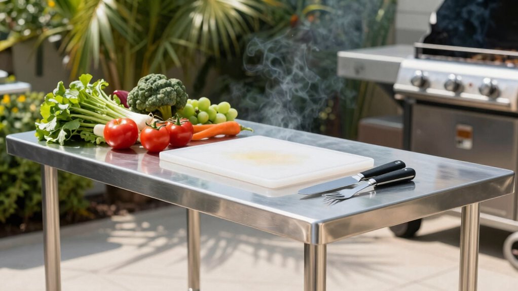 outdoor prep tables enhance safety