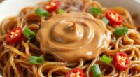 peanut butter enhances savory flavor