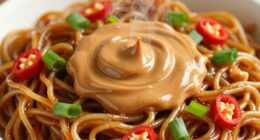peanut butter enhances savory flavor