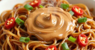 peanut butter enhances savory flavor