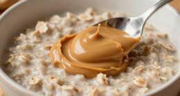 peanut butter thickening oatmeal
