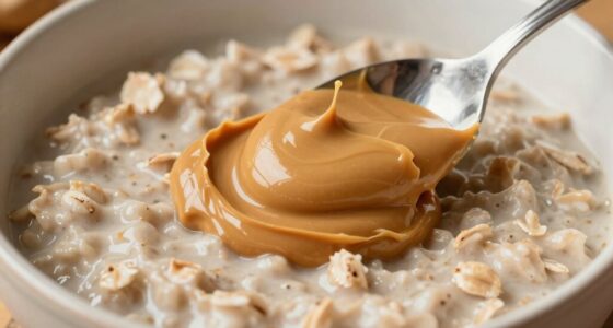peanut butter thickening oatmeal