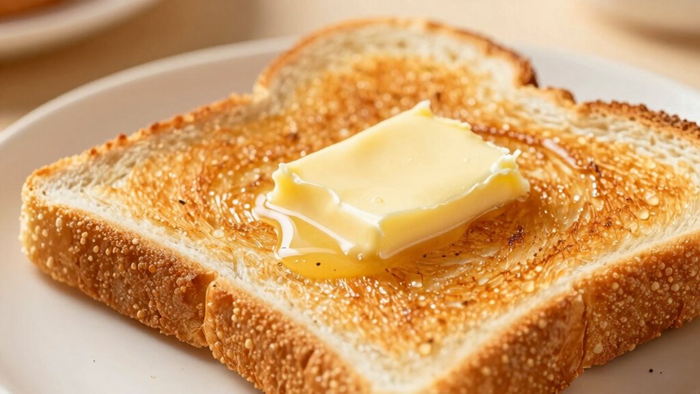 perfectly timed butter application
