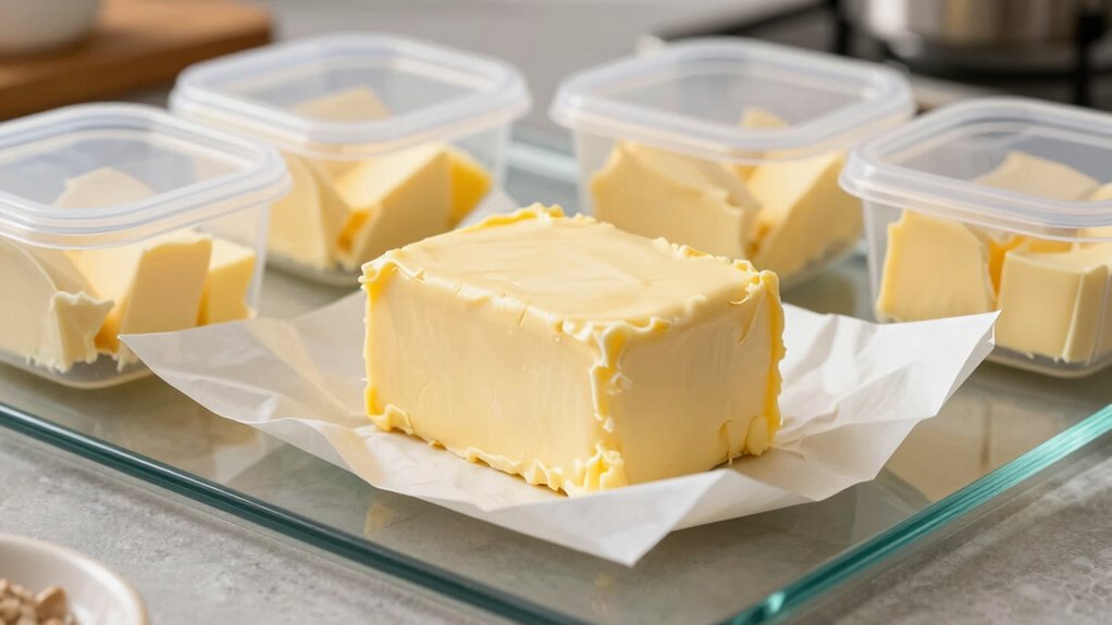 proper freezing preserves butter