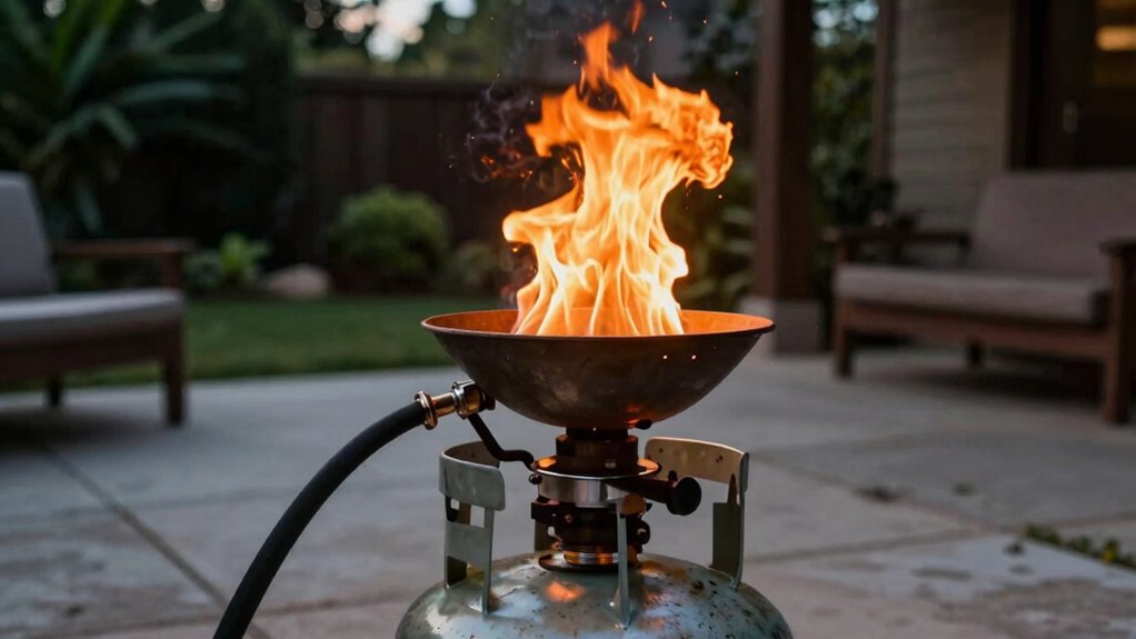 safe outdoor propane frying
