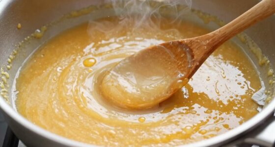 skim add acid stir