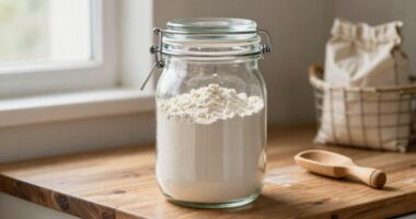 store flour in airtight container