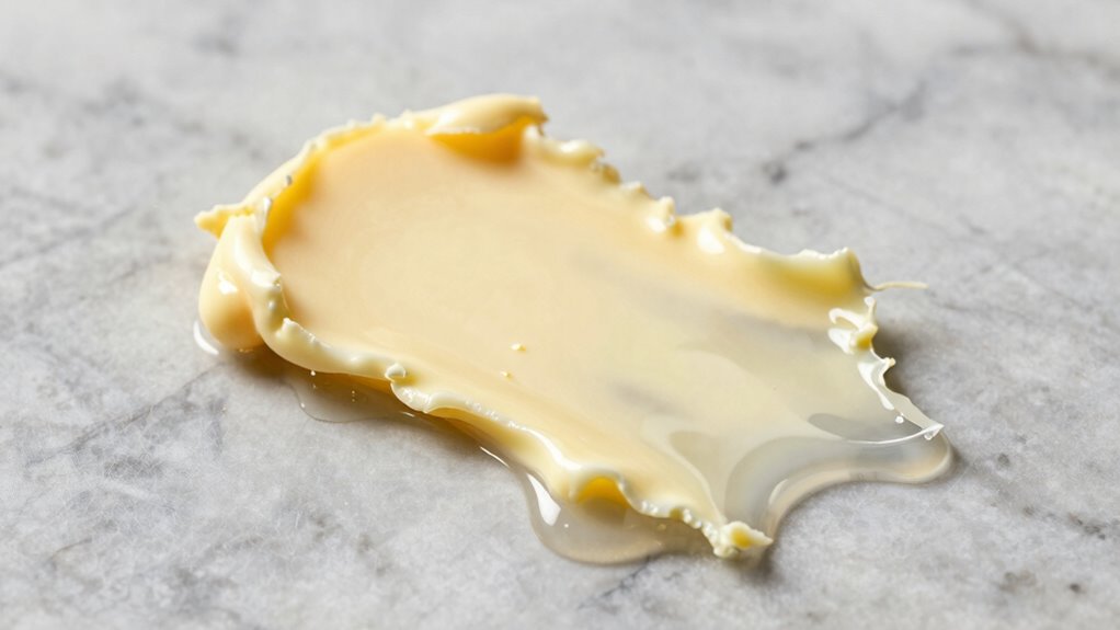 uneven butter melting behavior