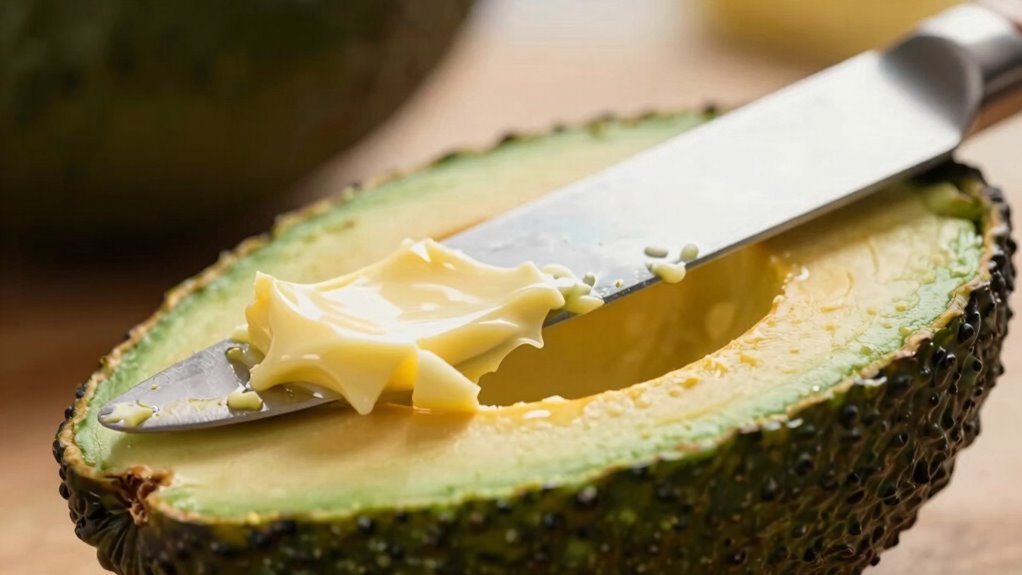using buttered well maintained knives