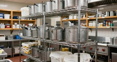sturdy shelving for kitchens