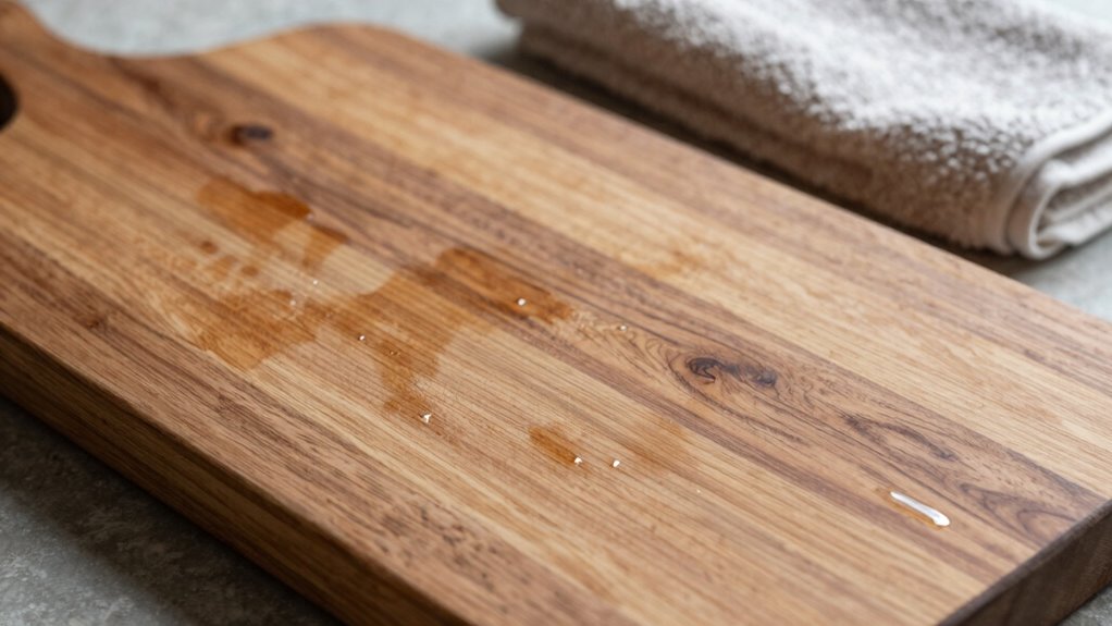 use minimal water dry thoroughly