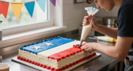Martha's Giant Flag Cake Served 250 Guests—Here's How to Make It Yourself
