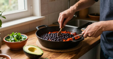 Enchilada Black Beans