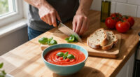 Gazpacho Mediterraneo Al Basilico E Pane Raffermo