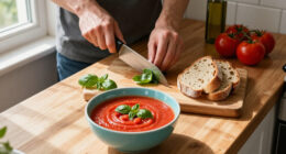 Gazpacho Mediterraneo Al Basilico E Pane Raffermo