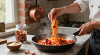 Pasta all'Amatriciana: Sweet Tomato, Crisp Guanciale, No Debate
