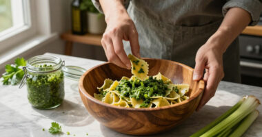 Trofie Al Pesto Di Sedano