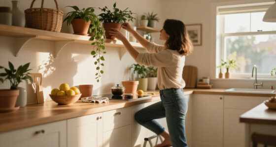 11 Clever Ideas For What To Do With The Awkward Space Above Kitchen Cabinets