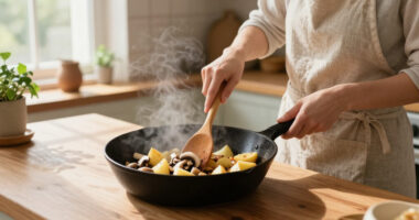 Funghi E Patate In Padella: La Ricetta Facile E Saporita